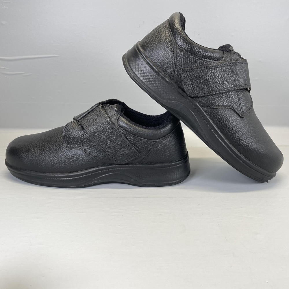 Orthofeet 510 Shoes Mens Size 12 XX-Wide Black Leather Orthopedic Comfort Casual - Picture 8 of 10